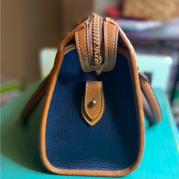 Vintage Dooney and Bourke Blue Satchel - Picture 10 of 12